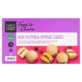 Chefs Larder 18 Mini Victoria Sponge Cakes  Adomoo